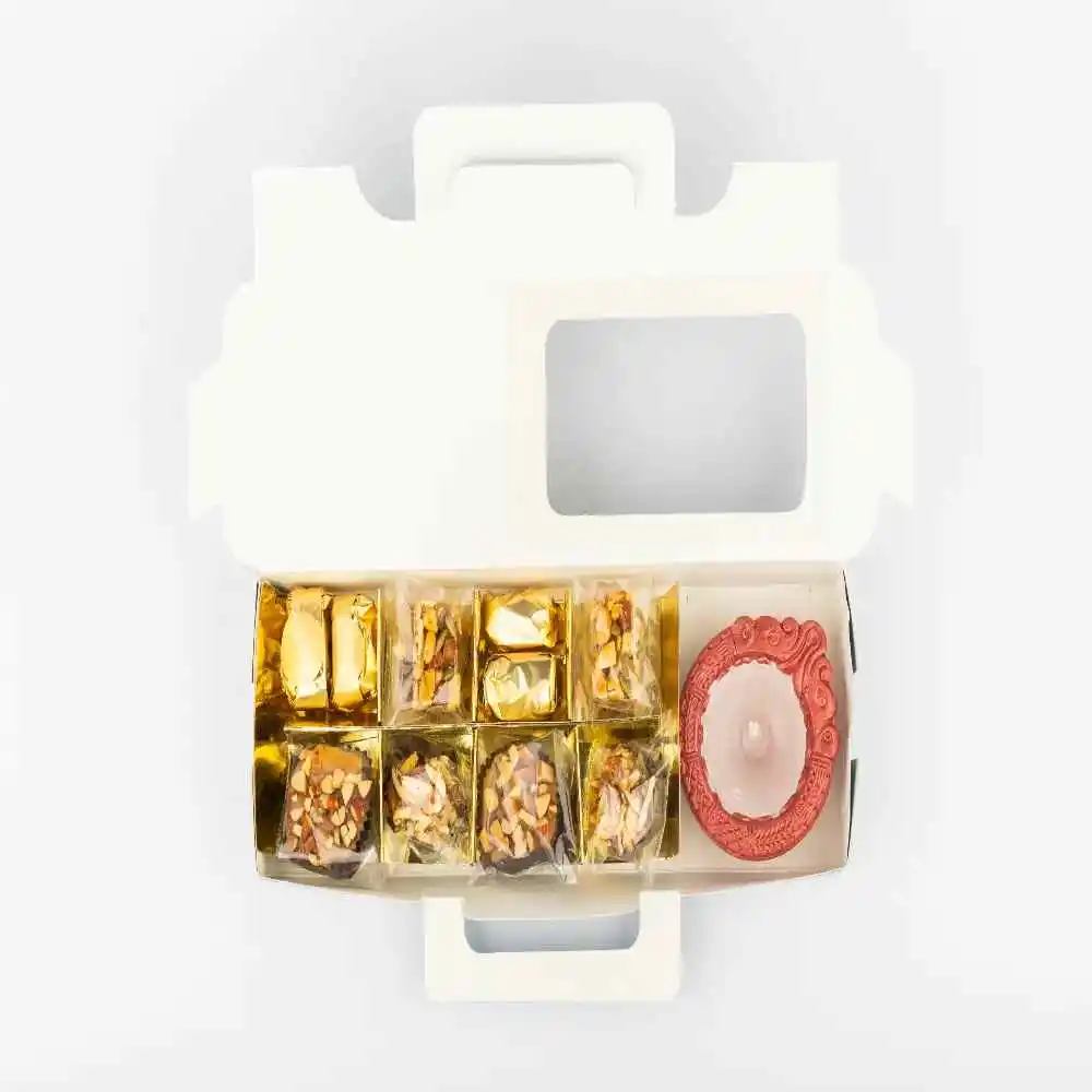 Dry Fruit Delicacy and Diya in a Box for Corporate